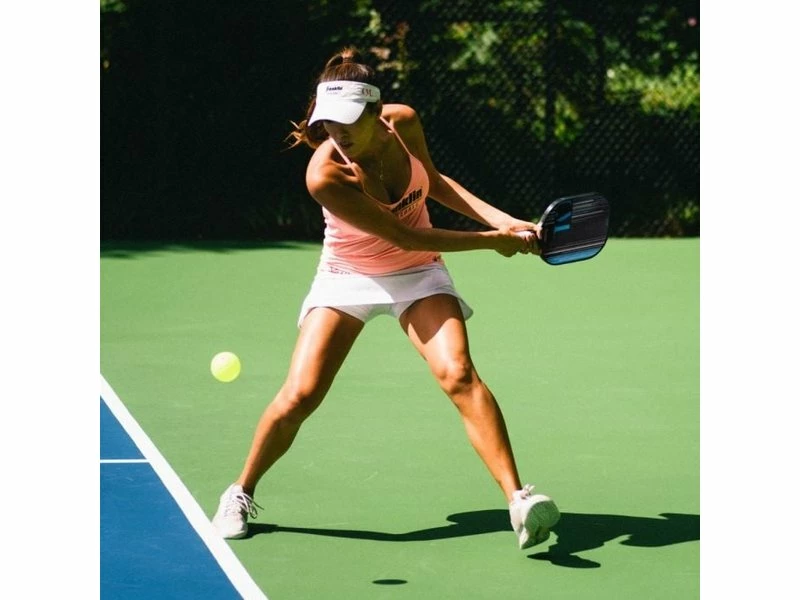 Franklin Christine McGrath 13mm Signature Pickleball Paddle Black/Blue 2 Franklin Christine McGrath 13mm Signature Pickleball Paddle Black/Blue - Image 2