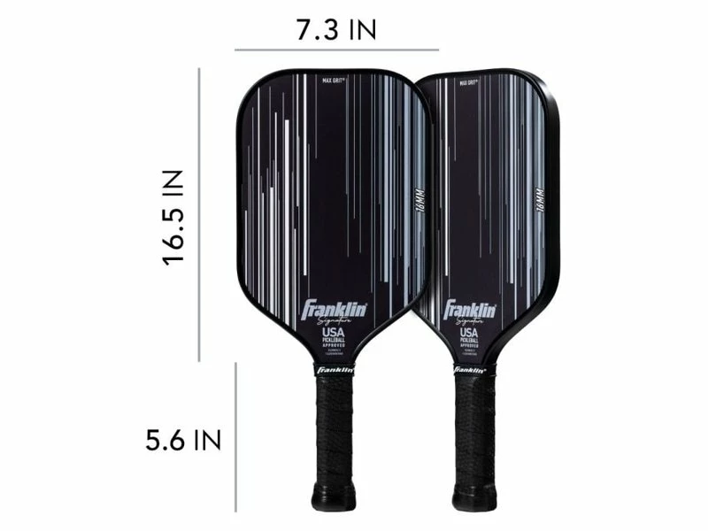Franklin Signature Pro 16 Mm Pickleball Paddle Black 2 Franklin Signature Pro 16 Mm Pickleball Paddle Black - Image 2